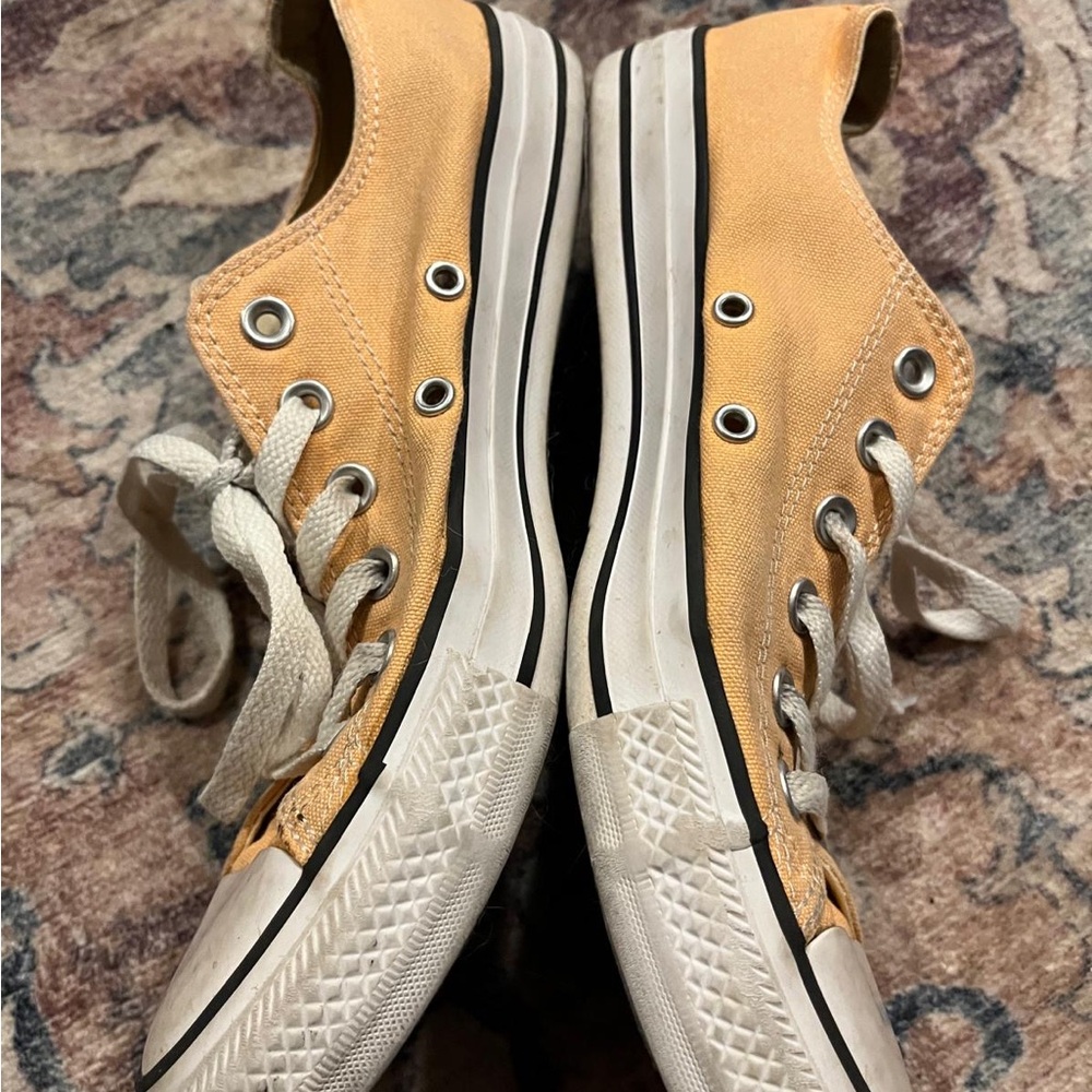 Converse Peach Canvas Sneakers